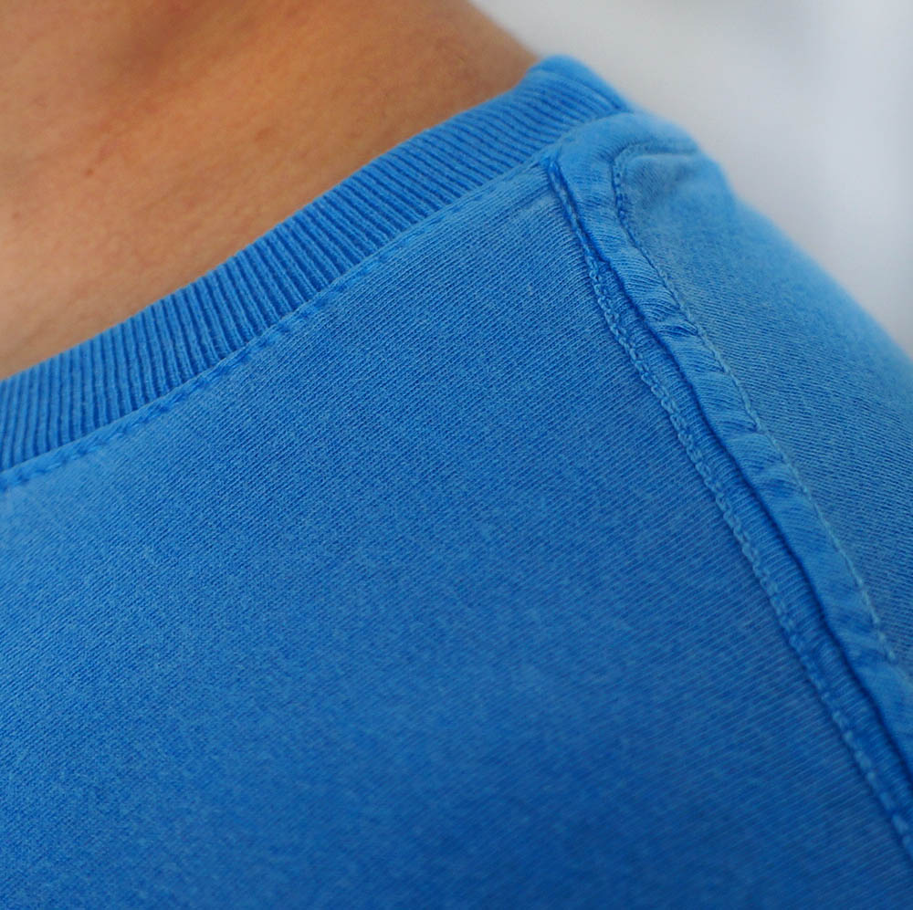Camiseta Estonada Azul - gola